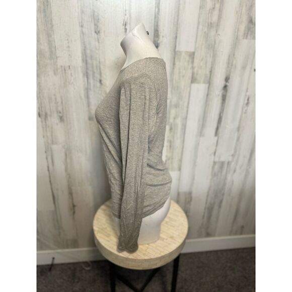 Cynthia rowley gray long sleeve top - Picture 2 of 5